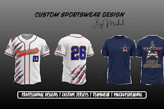 design sublimation jerseys, sportswear and team uniforms