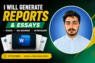 generate reports and essays of your topics
