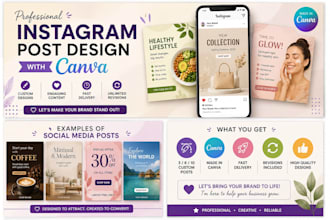 create professional instagram posts in canva