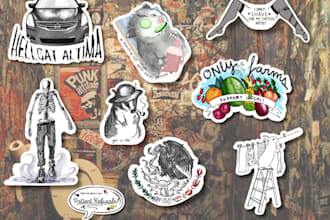 create a custom sticker design for you