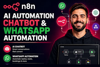 build n8n chatbot, n8n ai automation, n8n whatsapp automation
