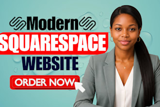 design modern squarespace website or redesign squarespace website