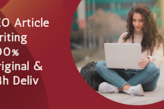 do professional article writing with fast delivery