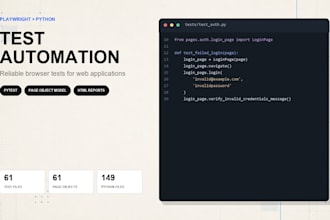 automate website tests with playwright