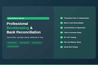 do quickbooks online bookkeeping and bank reconciliation
