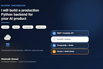 build a production python backend with fastapi or django