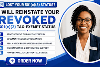 reinstate your revoked 501c3 nonprofit tax exempt status
