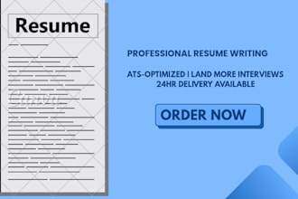 write professional resume and cover letter
