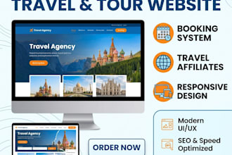 create a responsive travel and tour booking website