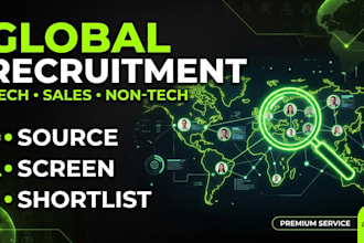 provide global recruitment and talent sourcing services