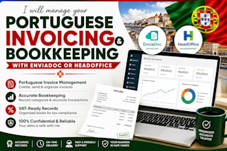manage portuguese invoicing and bookkeeping with enviadoc or headoffice