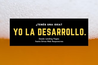 desarrollaré tu página web moderna, responsive y profesional