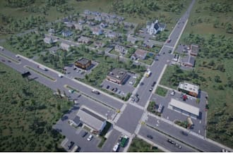3d game maps, terrain maps, city maps for unity and unreal engine
