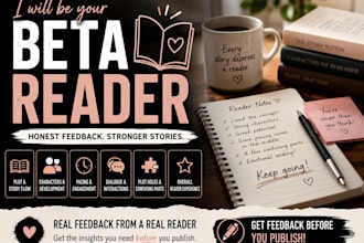 beta readcritique, and provide feedback on your writing
