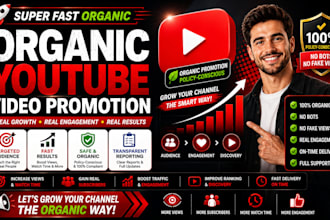do organic youtube promotion for video growth and real engagement