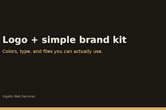 design a logo and simple brand kit