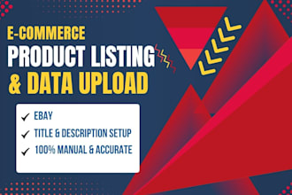 do ecommerce product listing and data entry