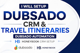 setup dubsado crm travel itineraries dubsado automation honeybook crm setup