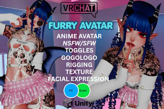 create vrchat avatar, furry avatar, vr character, vrc commission, vrc avatar