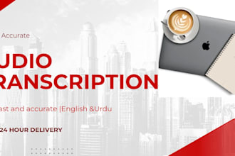 do accurate english and urdu audio transcription