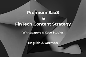 write a high converting white paper and b2b content strategy for your saas