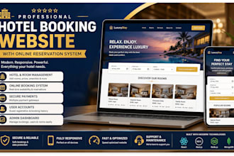 build a hotel booking website with online reservation system