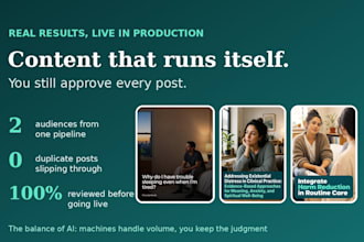 an ai content automation system that posts to facebook and instagram