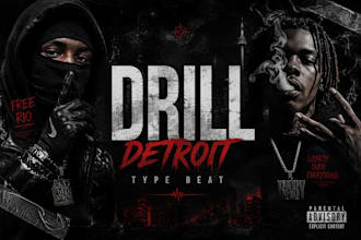 make punchy drill and detriod type beat for you