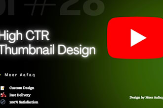 design high CTR thumbnail