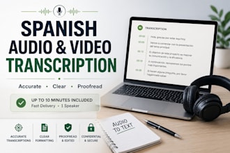 accurately transcribe spanish audio and video