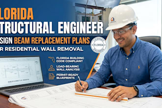design florida structural beam replacement plans for residential wall removal