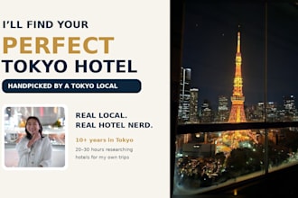 find your perfect tokyo hotel and area