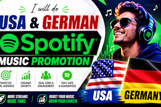 do USA spotify music promotion and german music promotion