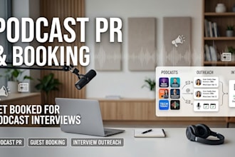 do podcast PR guest booking and secure podcast interviews
