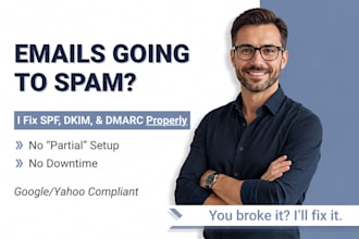 fix email issues, improve deliverability with dns, spf, dkim, dmarc