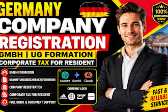 do germany company registration, gmbh ug formation, corporate tax for resident