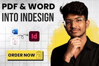 recreate PDF and word documents in adobe indesign