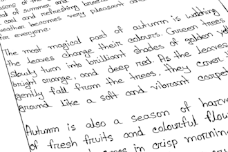 write anything with my beautiful handwritting
