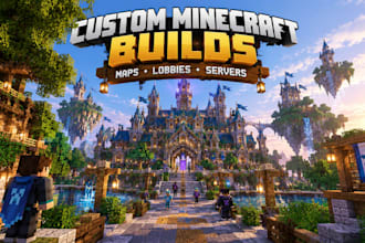 build custom minecraft maps, lobbies and server builds