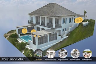 create interactive 360 virtual tour and real estate web presentation