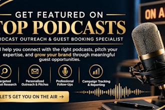 do podcast outreach, podcast booking, and podcast guest pitching