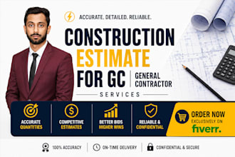 do construction material takeoff, quantity takeoff and cost estimation