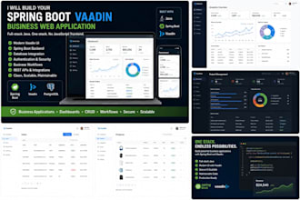 build your spring boot vaadin business web application