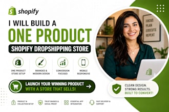 build a branded one product dropshipping store