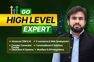 be your gohighlevel expert for CRM, funnels and automation