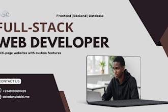 build a full multipage, responsive website with custom features