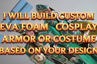 build custom eva foam cosplay armor or costume based on your design