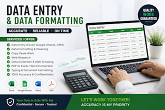 do excel data entry copy pest