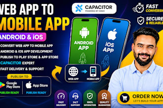 convert your web app to android and ios app and publish to play store