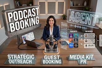 be your podcast booking agent podcast pr guest booking interview outreach